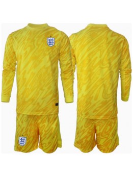 Billige England Keeper Bortedraktsett Barn EM 2024 Langermet (+ Korte bukser)